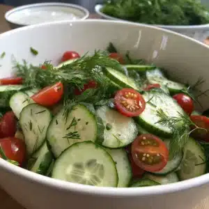 Fresh Cucumber Salad Recipe 1 cucumber salad